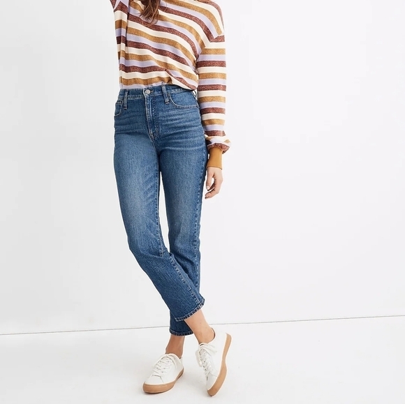 Madewell Coldbrook Wash Classic Straight High-Waisted Jeans 27 - Picture 1 of 8